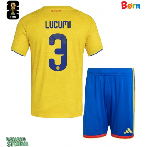 Colombia Jhon Lucumi #3 Replika Babytøj Hjemmebanesæt Børn VM 2026 Kortærmet (+ Korte bukser)